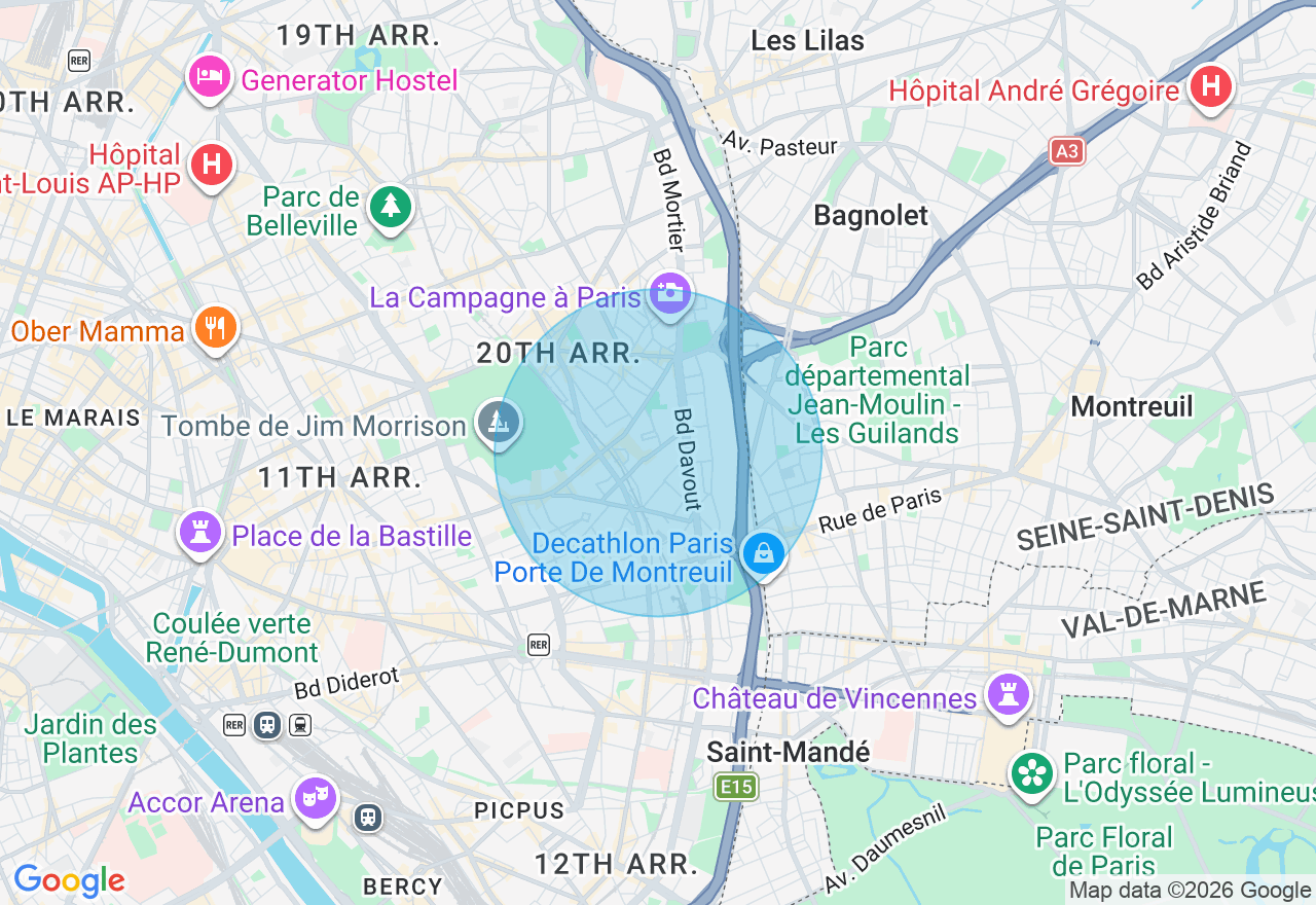 Carte de l'emplacement