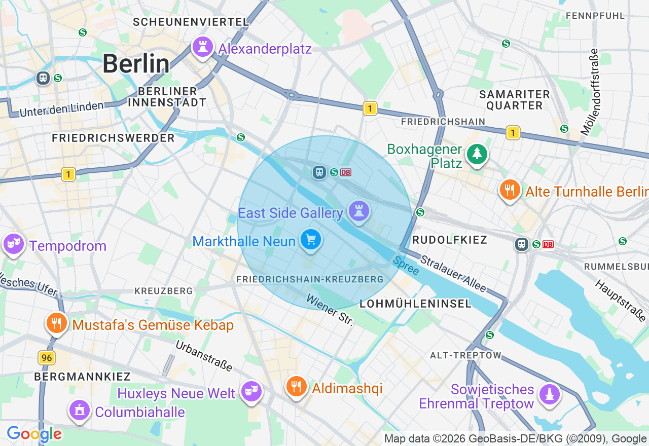 Kartenansicht der Location