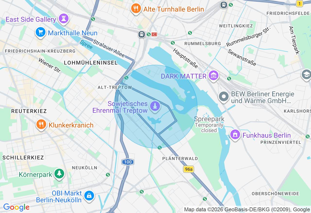 Kartenansicht der Location