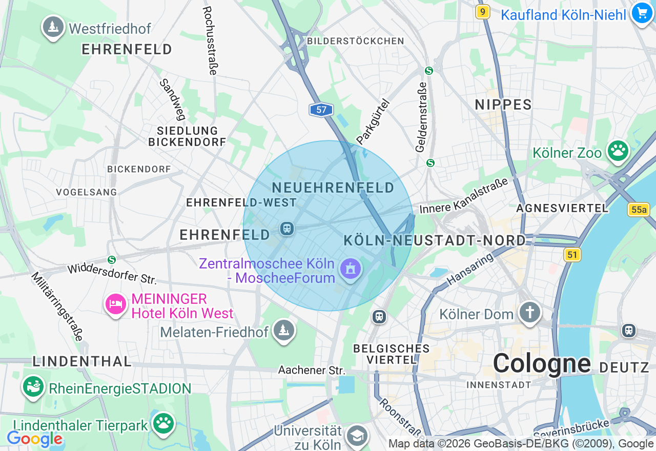 Kartenansicht der Location