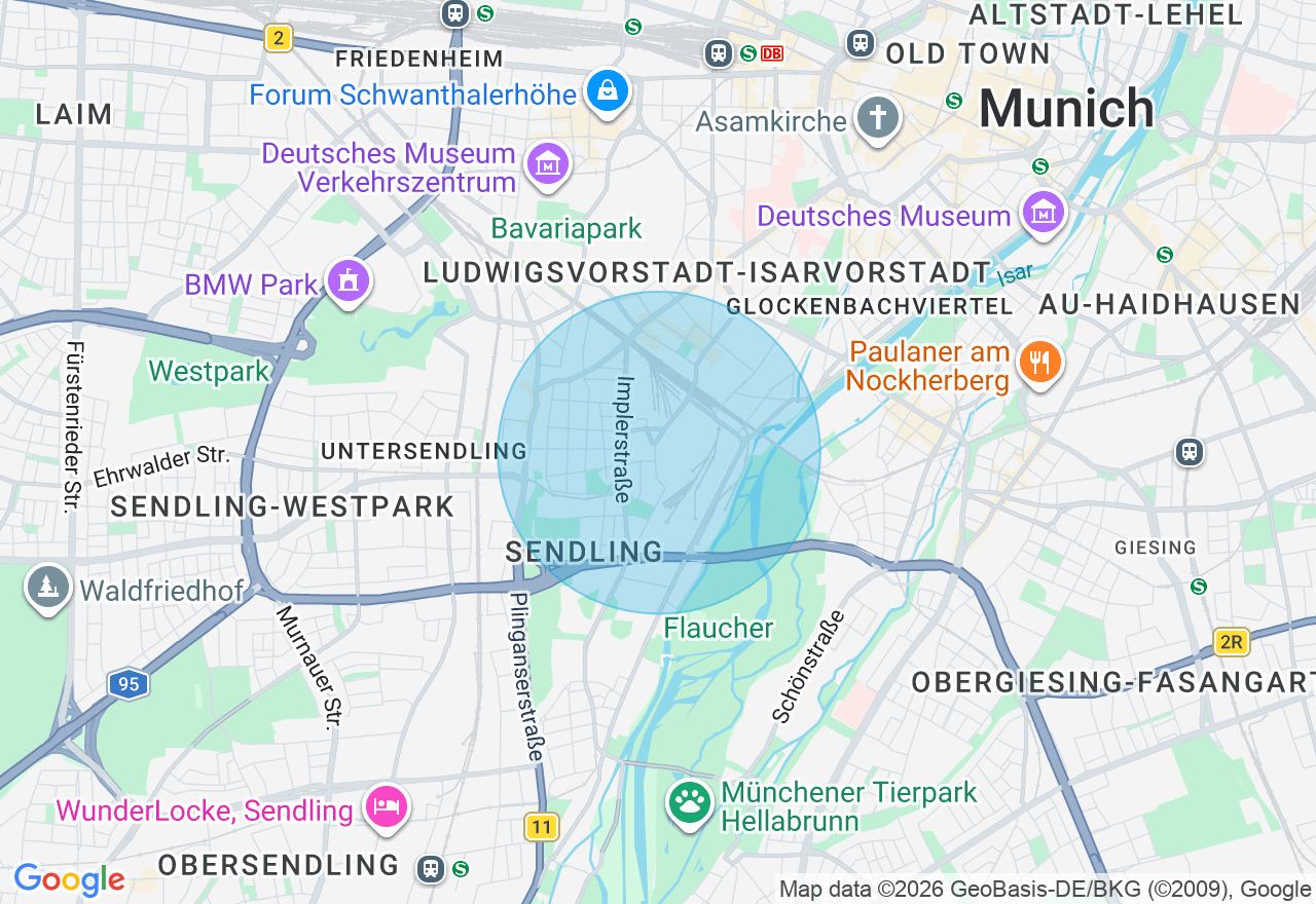 Kartenansicht der Location