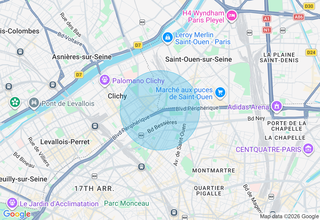 Carte de l'emplacement