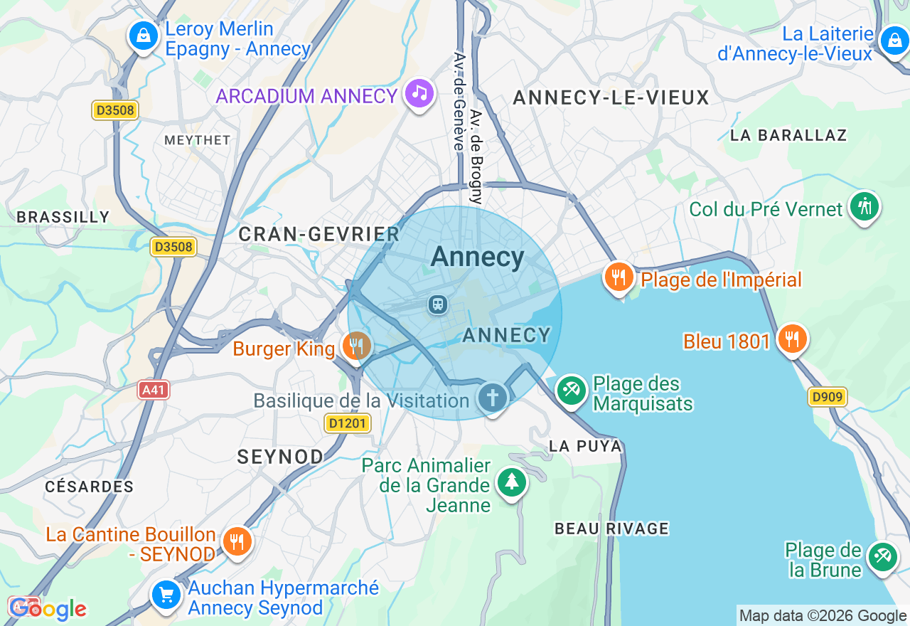 Carte de l'emplacement