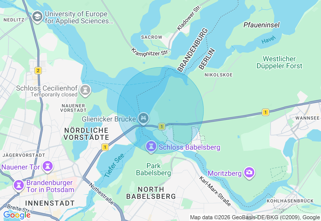Kartenansicht der Location
