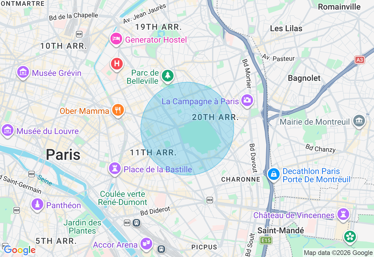 Carte de l'emplacement