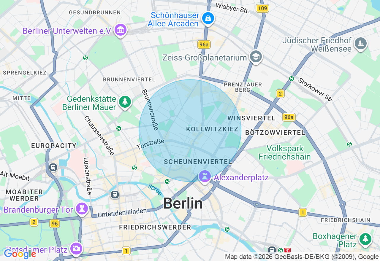 Kartenansicht der Location