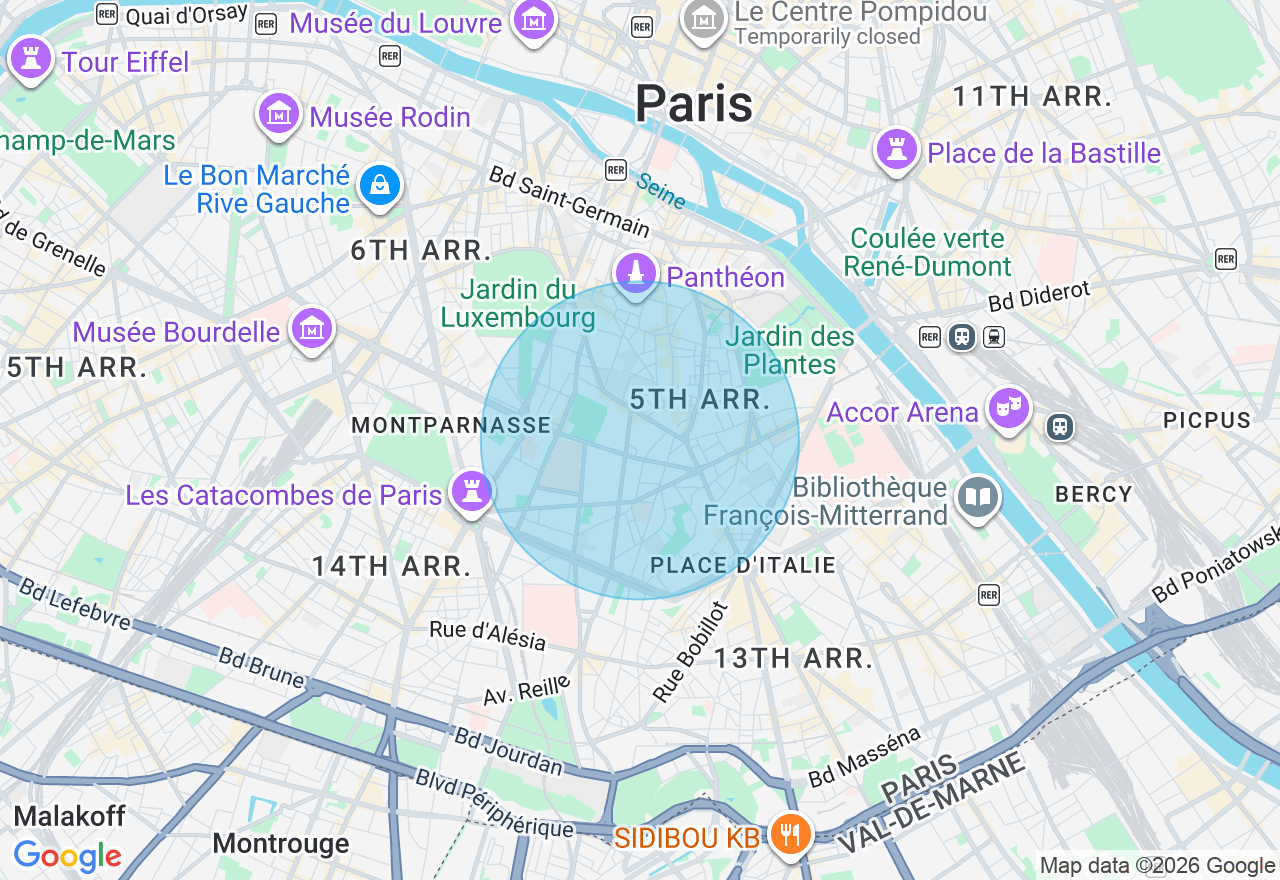 Carte de l'emplacement
