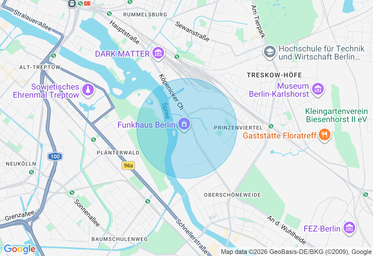 Kartenansicht der Location