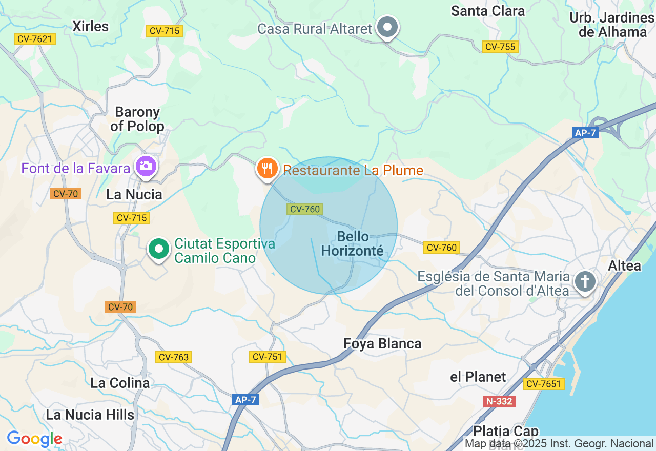Mapa de la ubicación