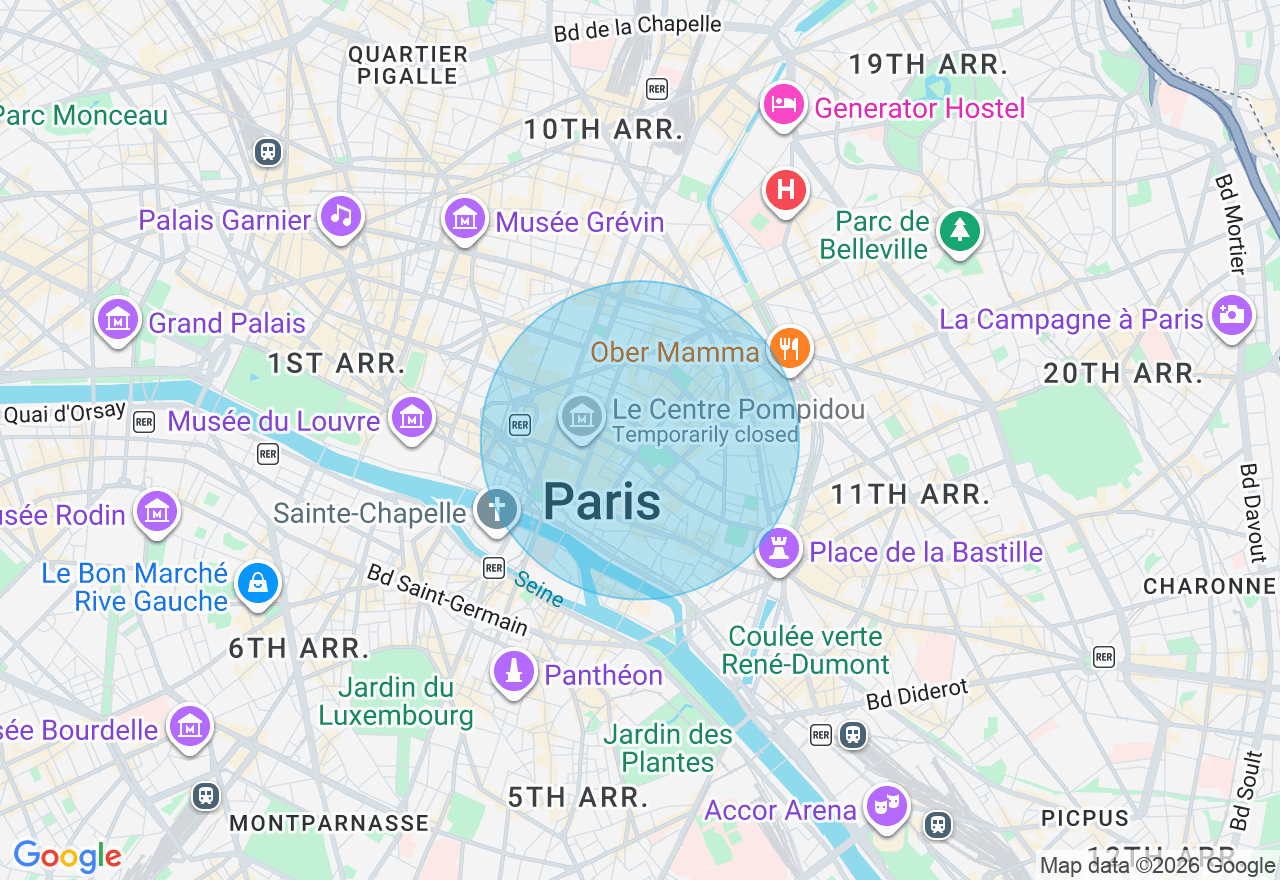 Carte de l'emplacement