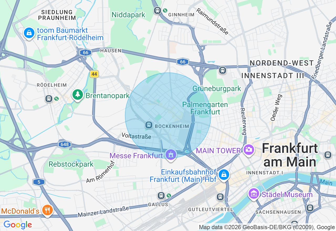 Kartenansicht der Location