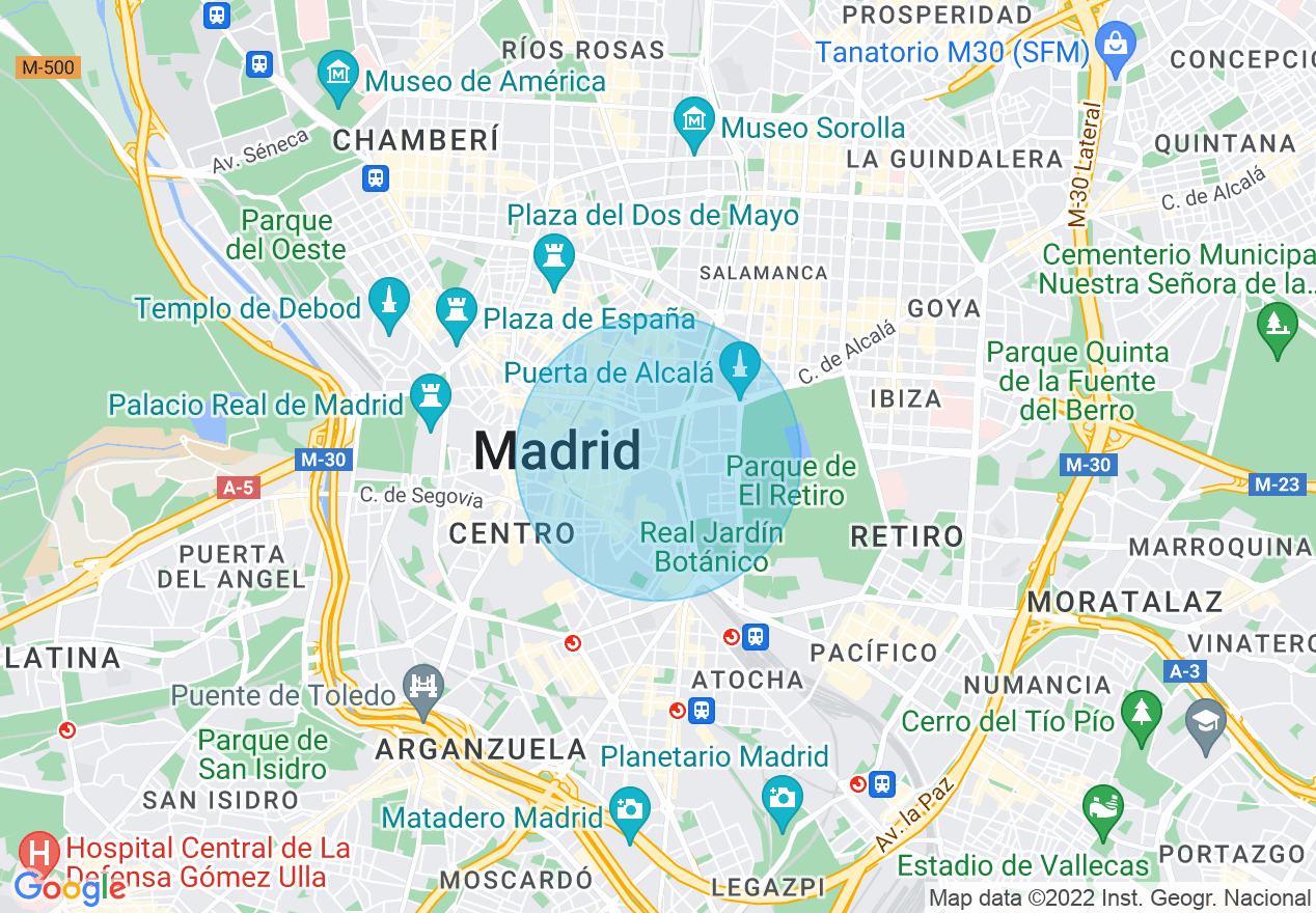 Mapa de la ubicación