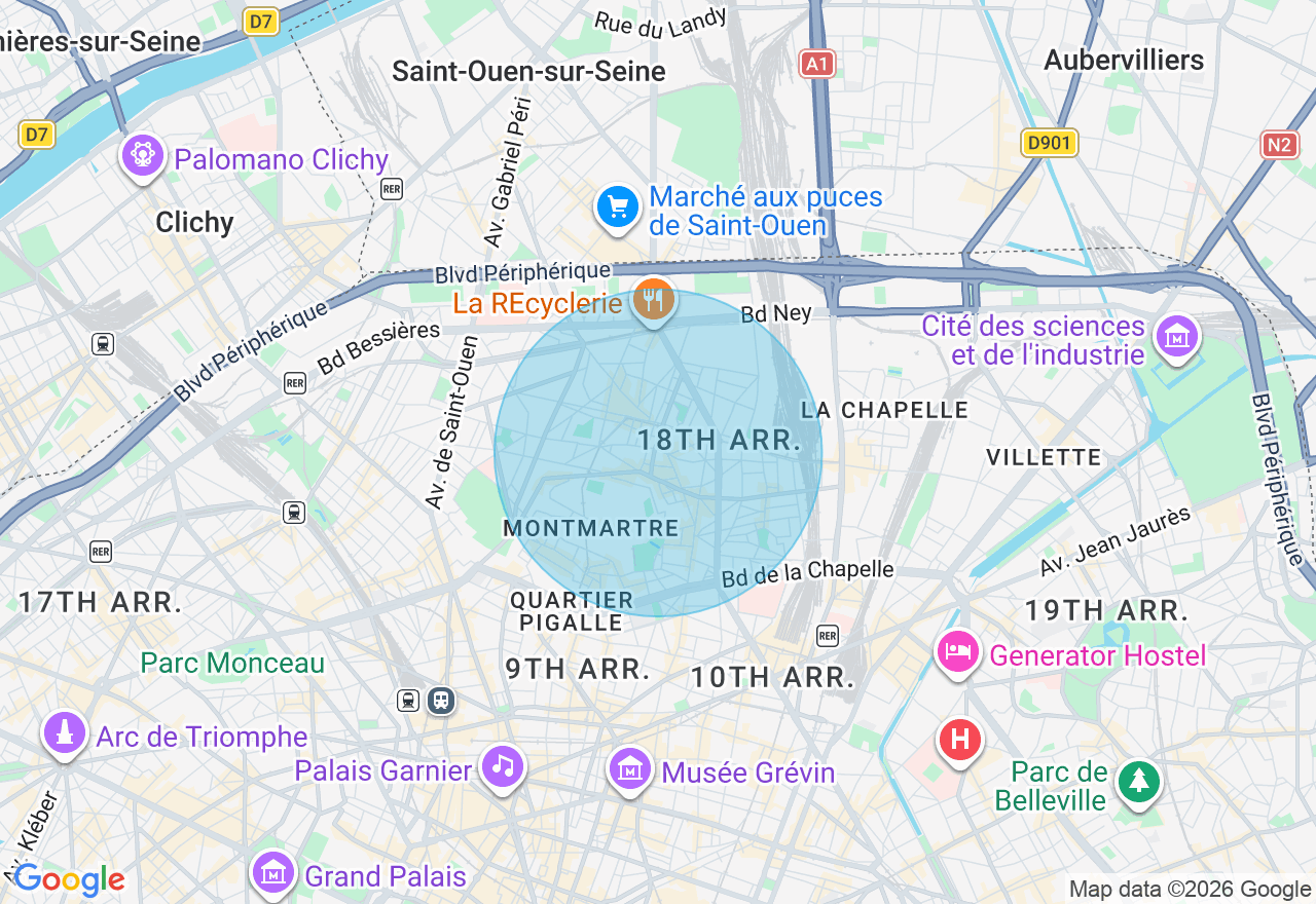 Carte de l'emplacement