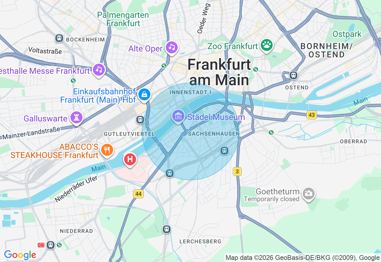 Kartenansicht der Location