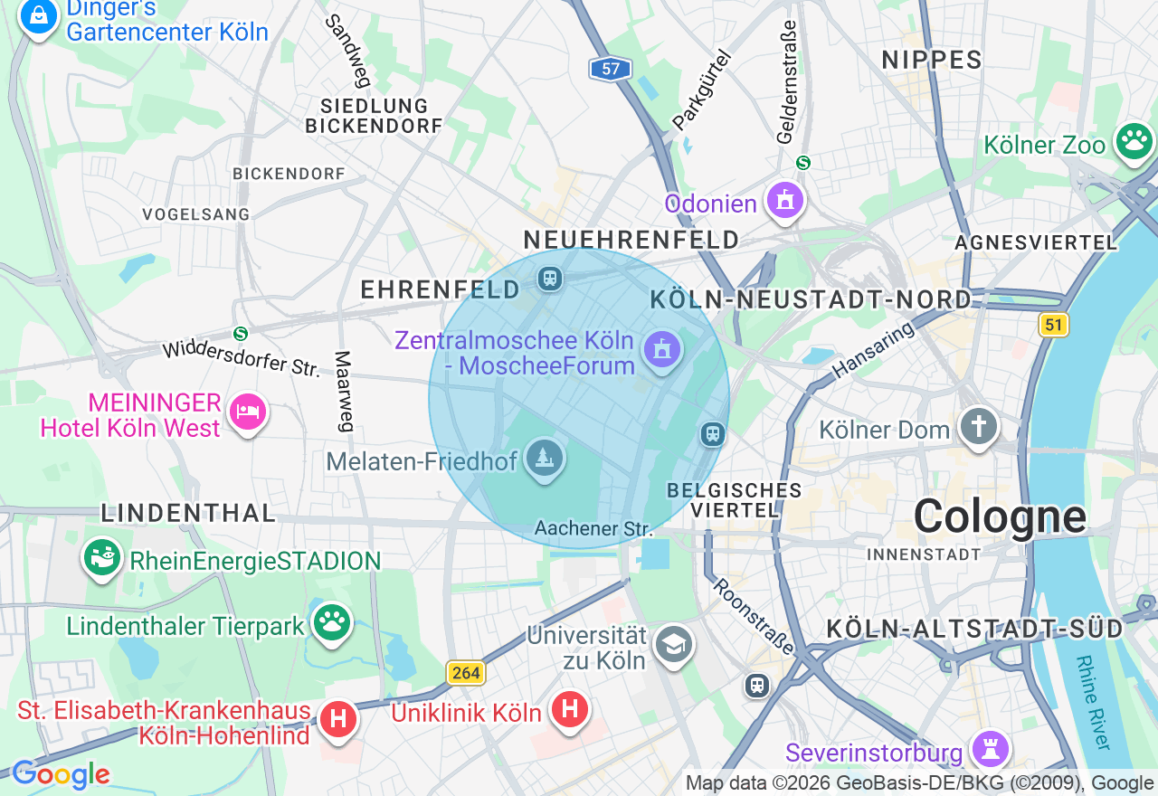 Kartenansicht der Location