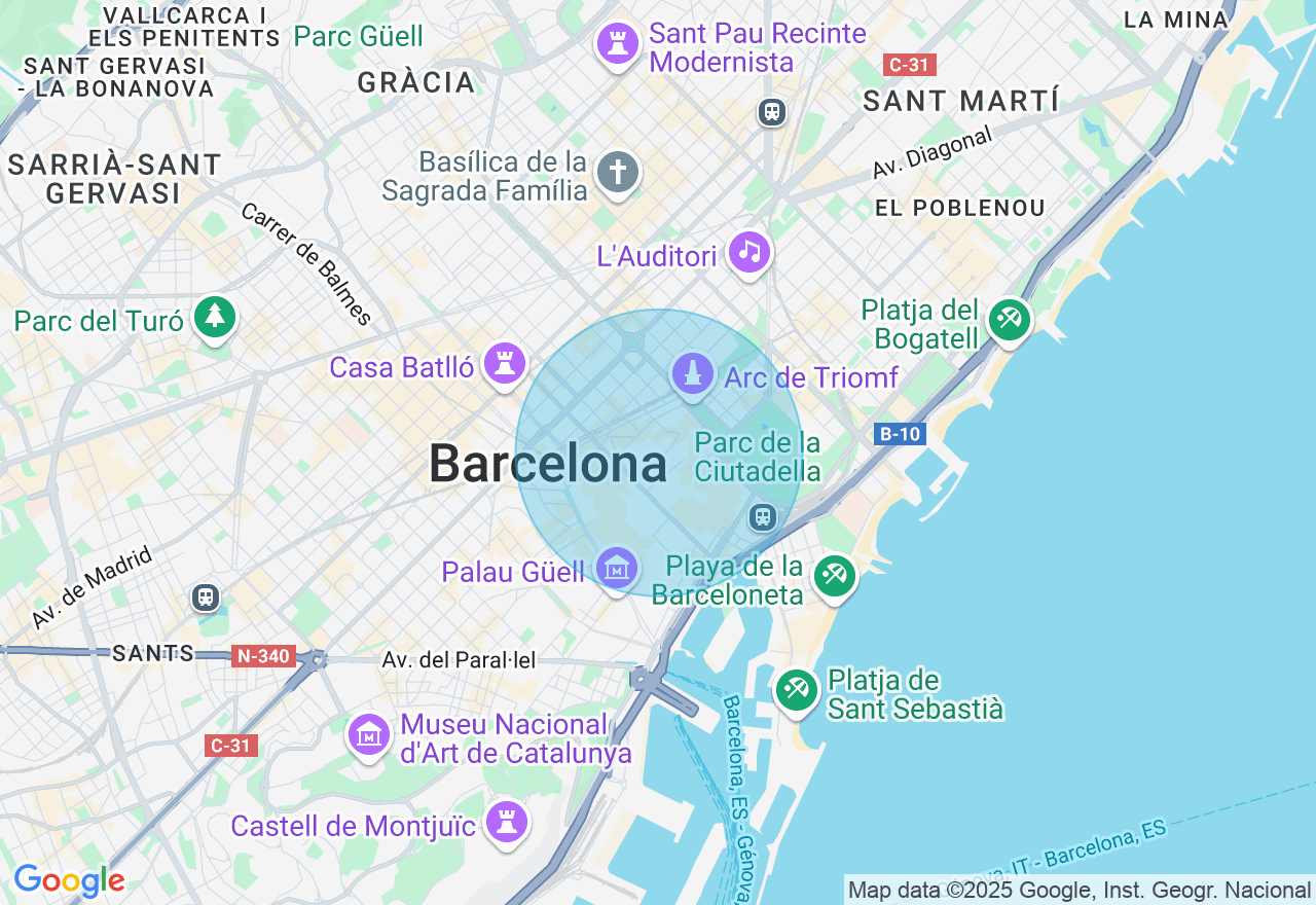 Mapa de la ubicación