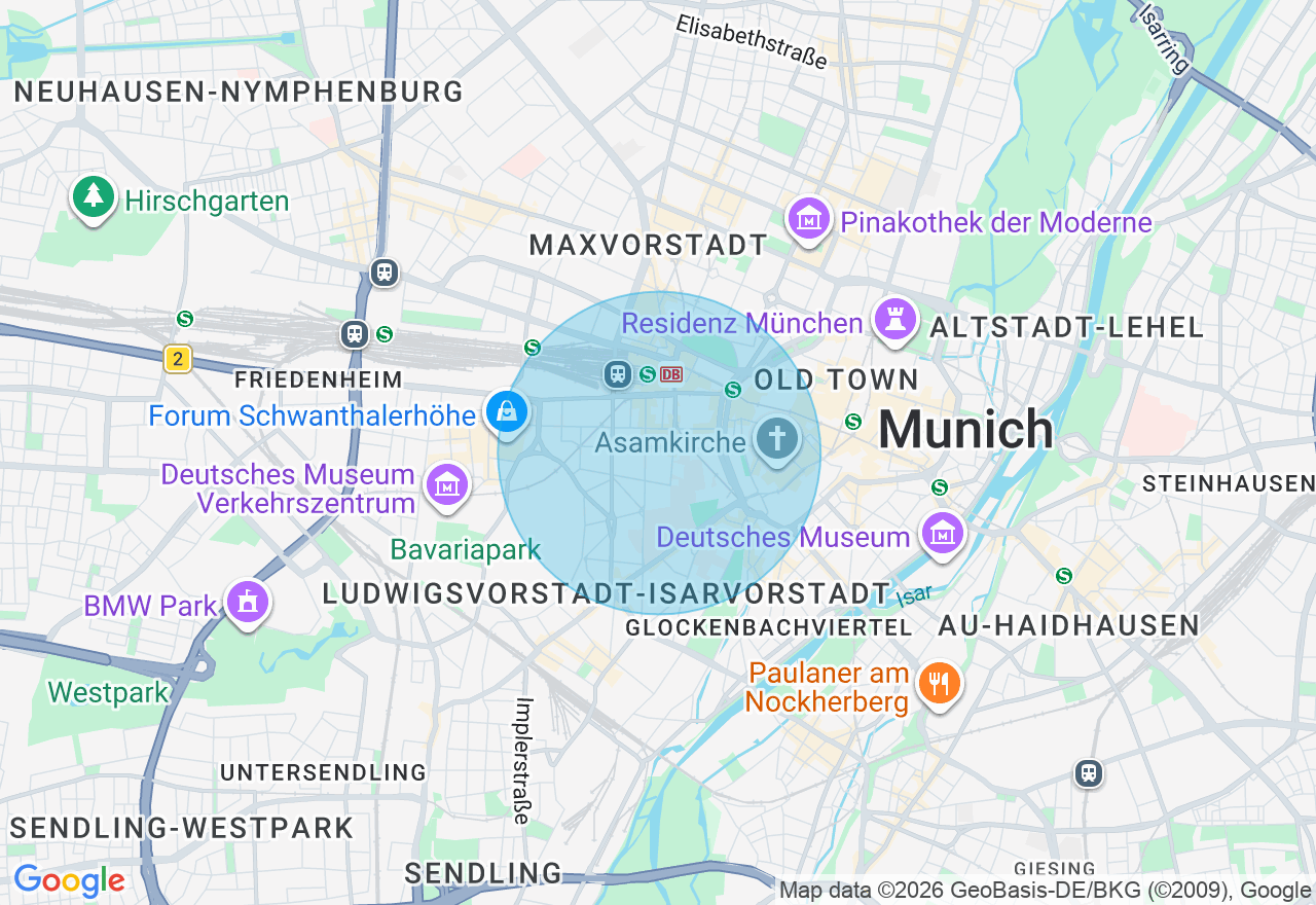 Kartenansicht der Location