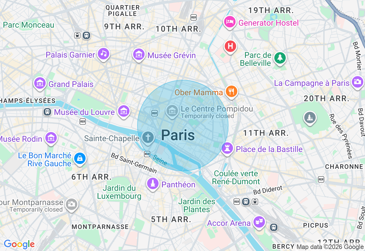Carte de l'emplacement