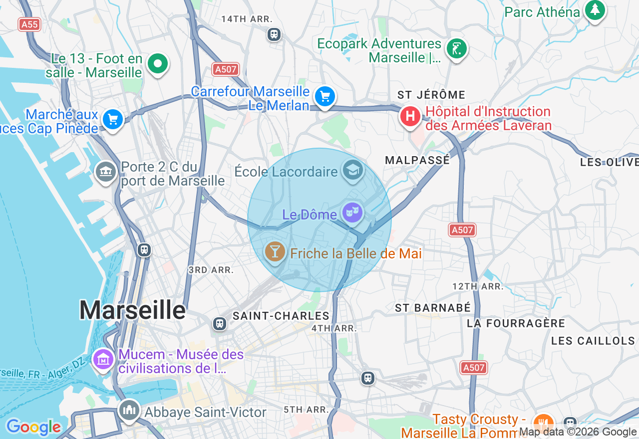 Carte de l'emplacement