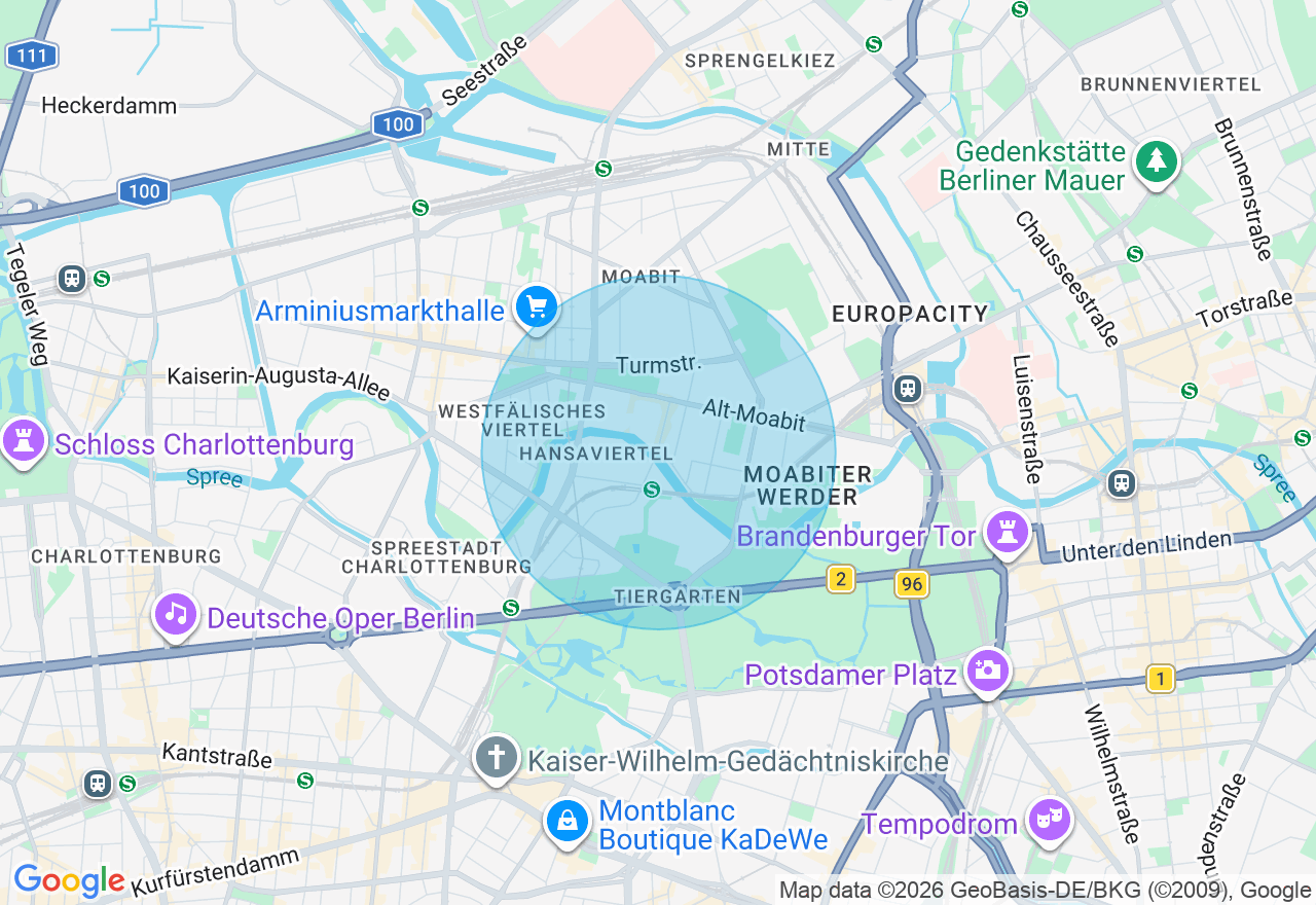 Kartenansicht der Location