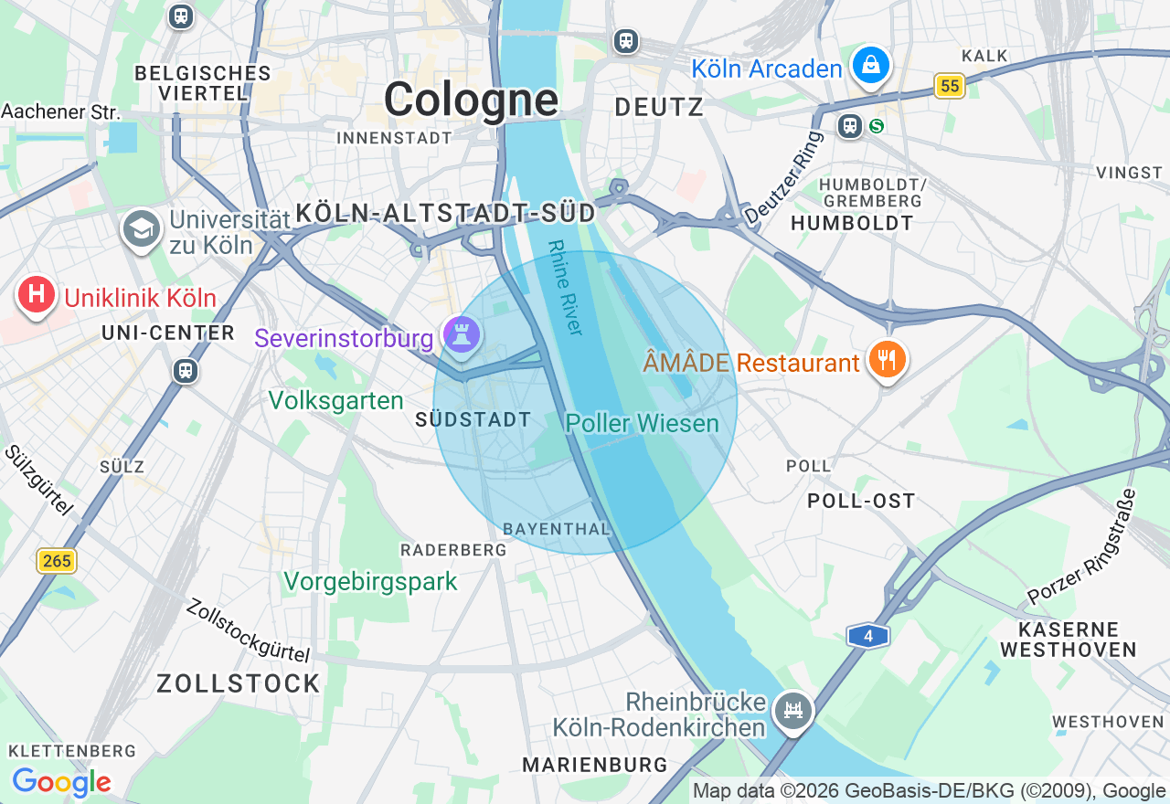 Kartenansicht der Location