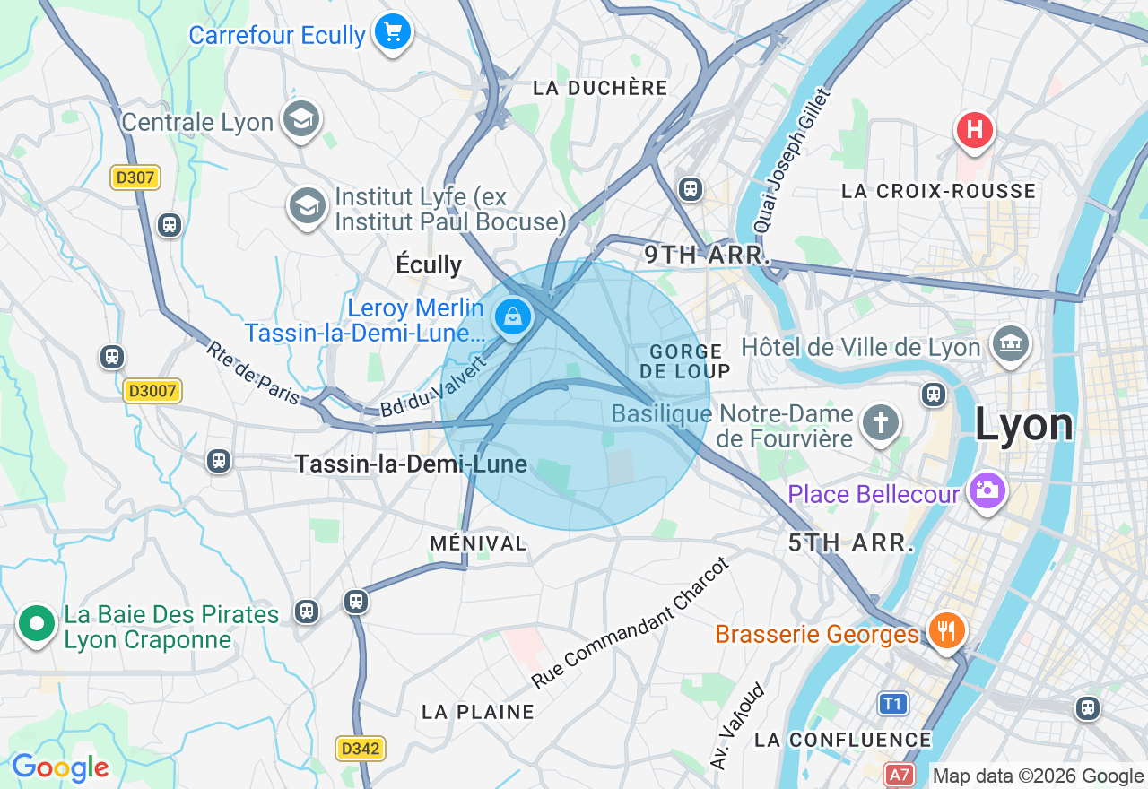 Carte de l'emplacement