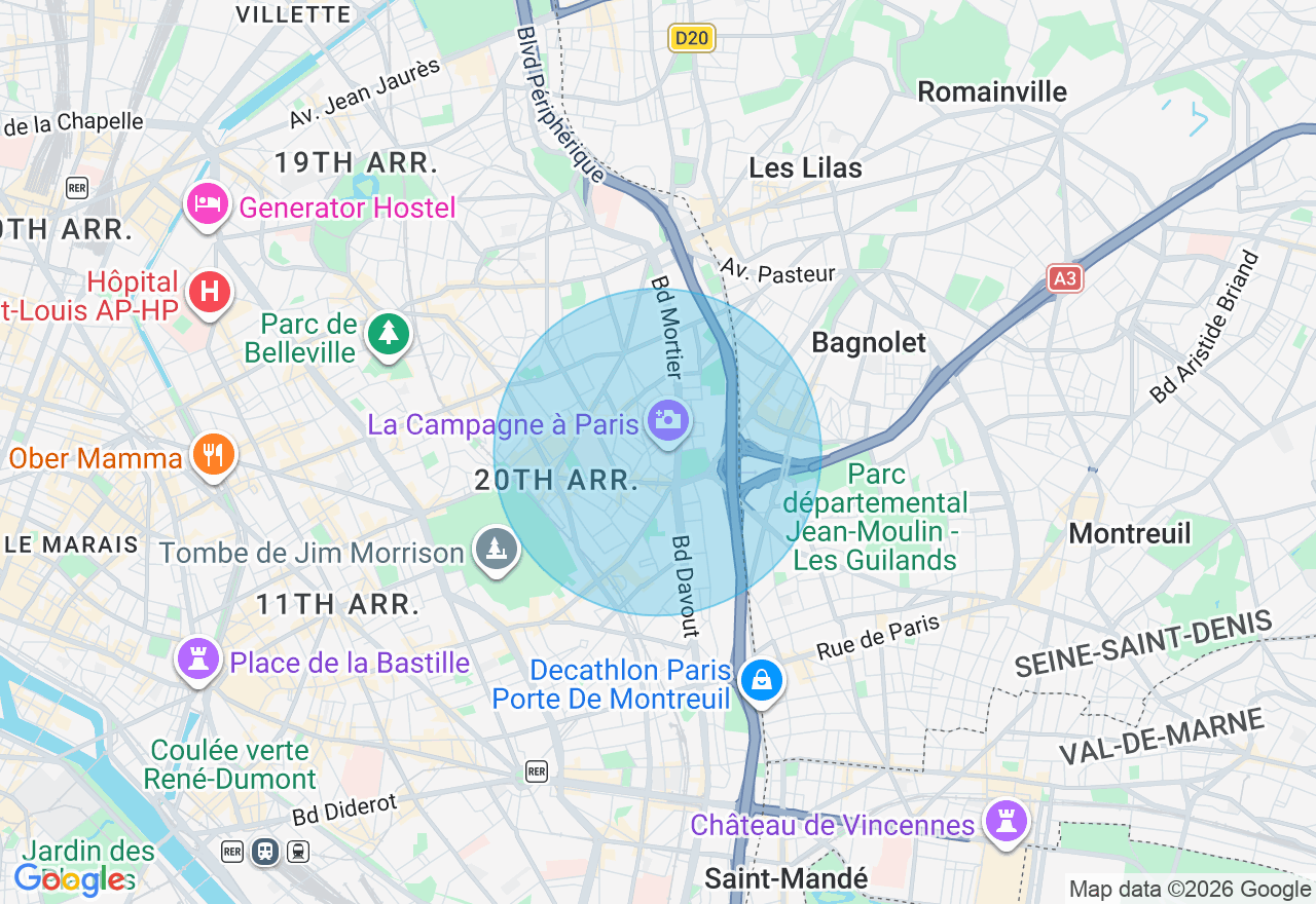 Carte de l'emplacement