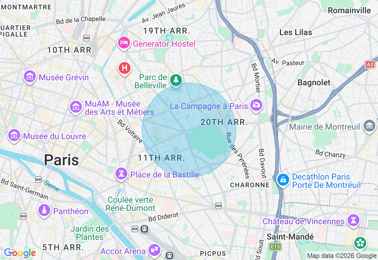 Carte de l'emplacement