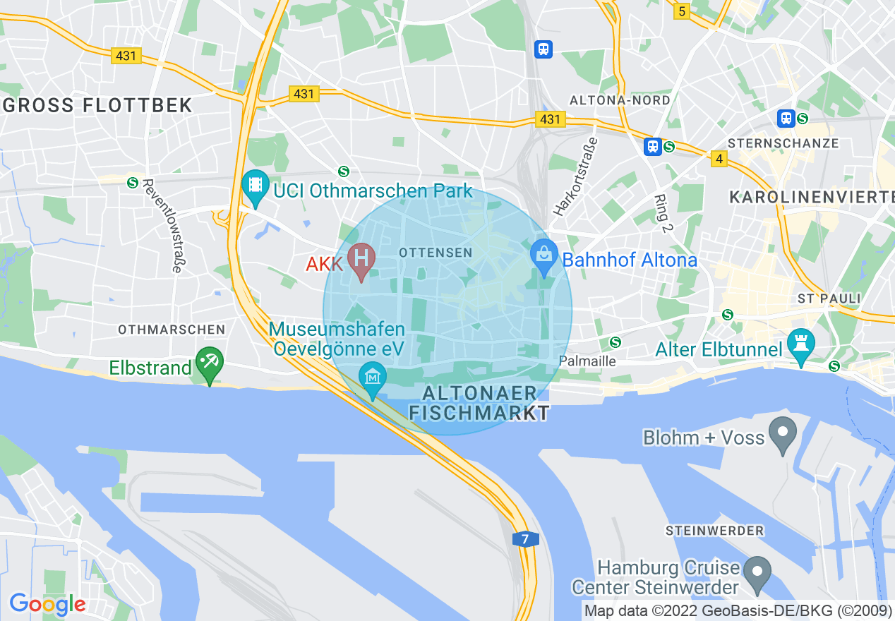 Kartenansicht der Location