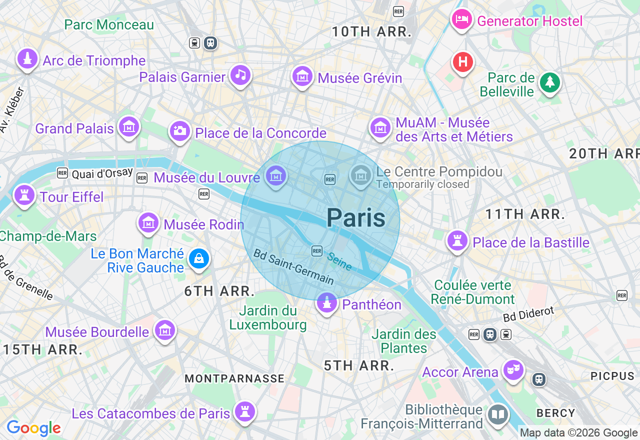Carte de l'emplacement