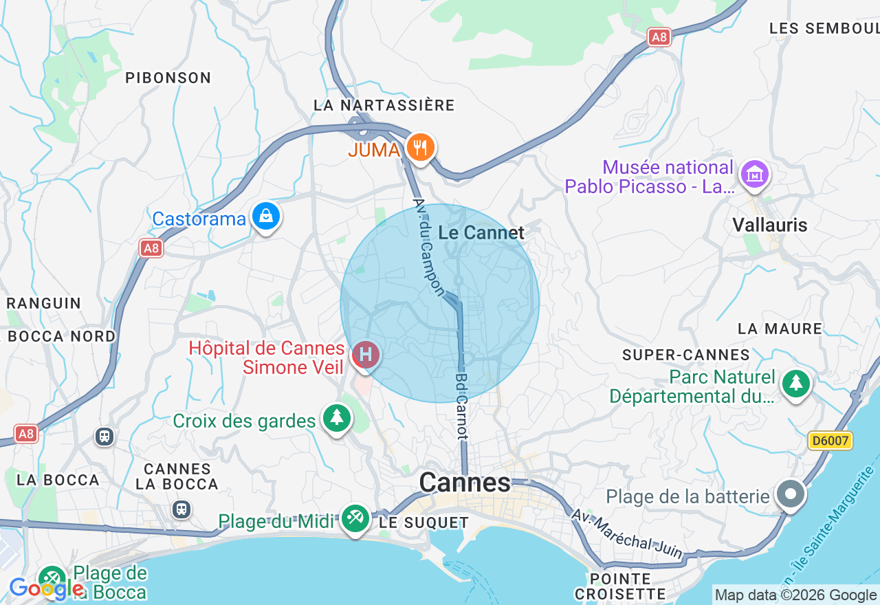 Carte de l'emplacement