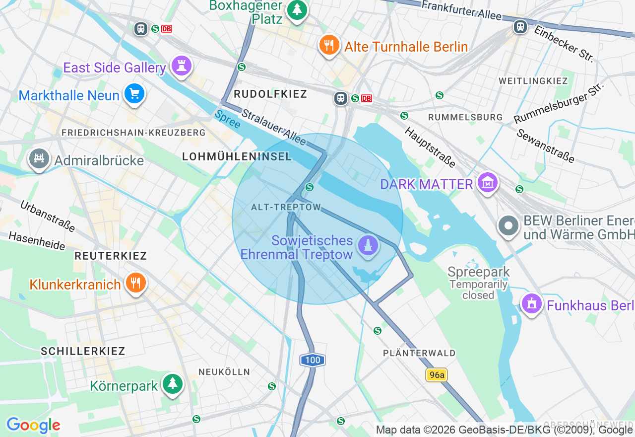 Kartenansicht der Location