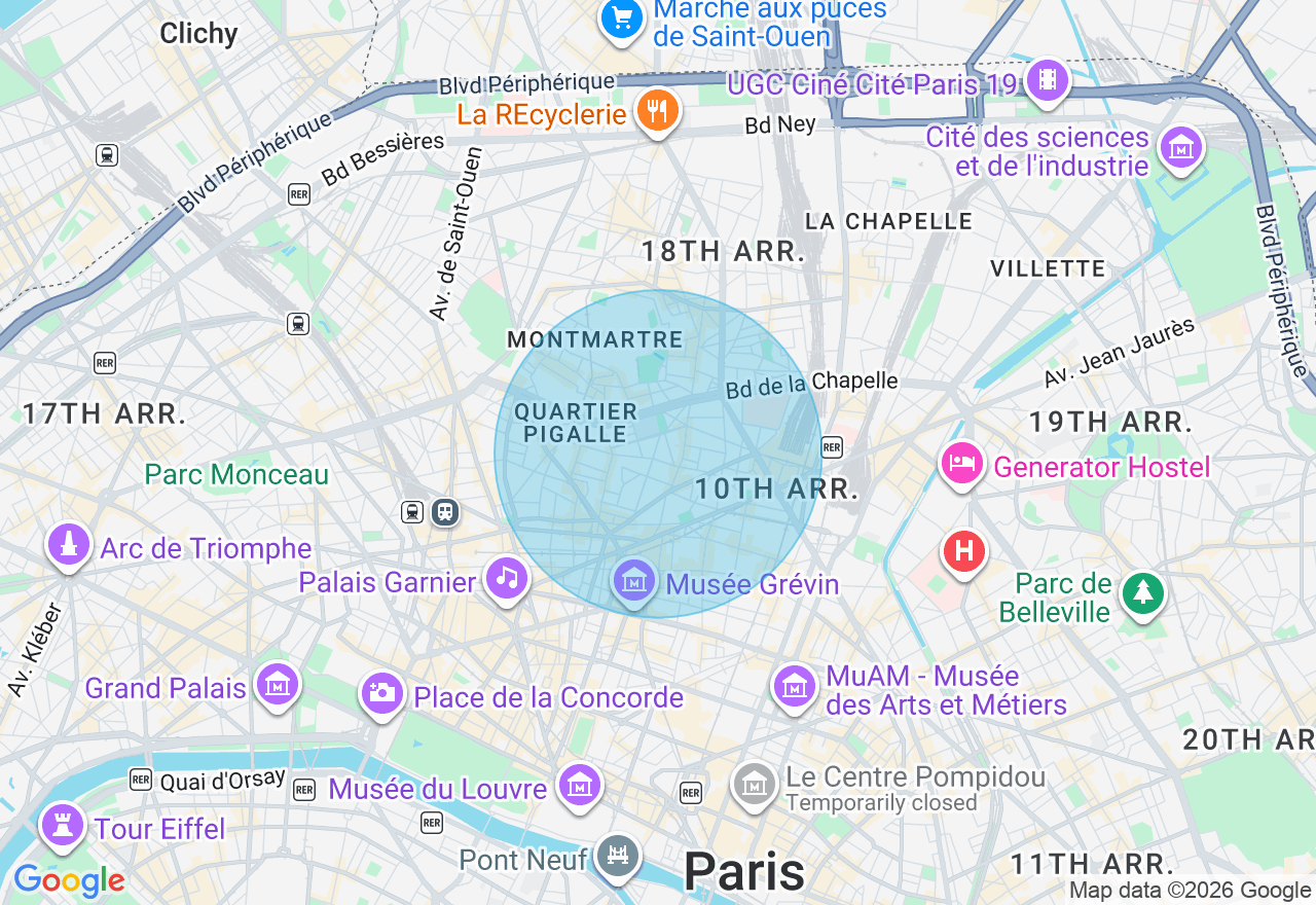 Carte de l'emplacement