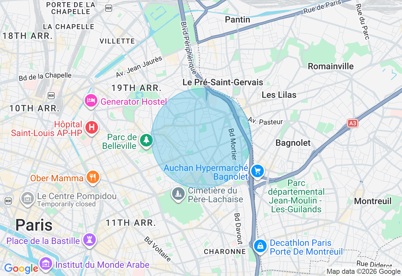 Carte de l'emplacement