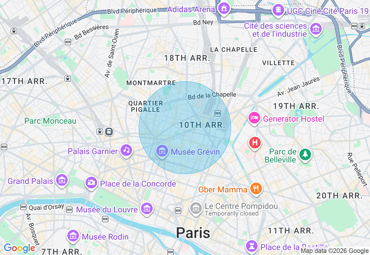 Carte de l'emplacement