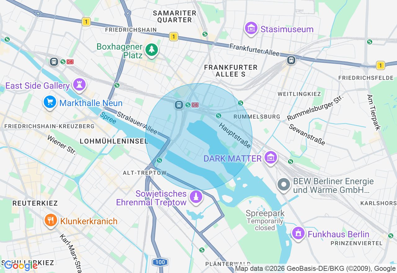 Kartenansicht der Location