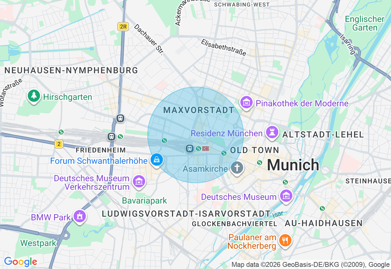Kartenansicht der Location