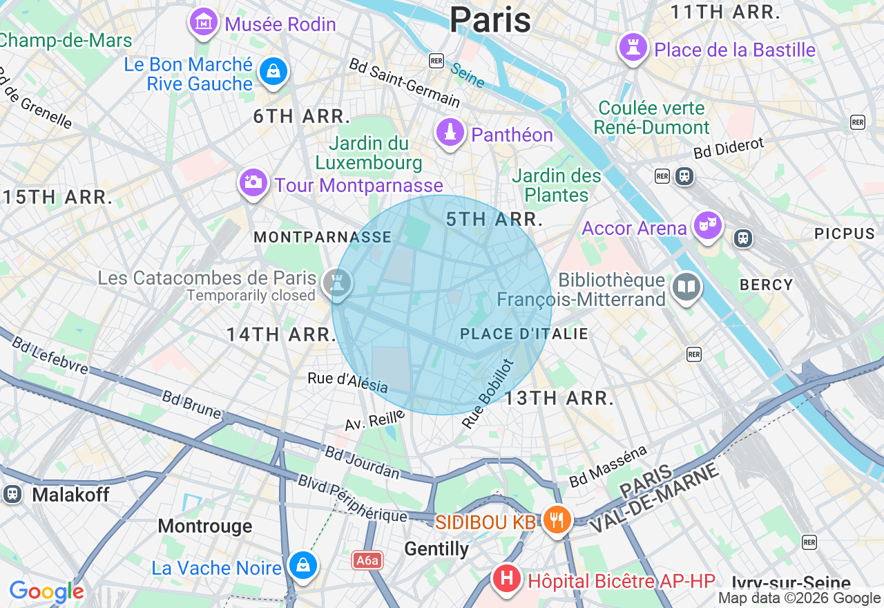 Carte de l'emplacement