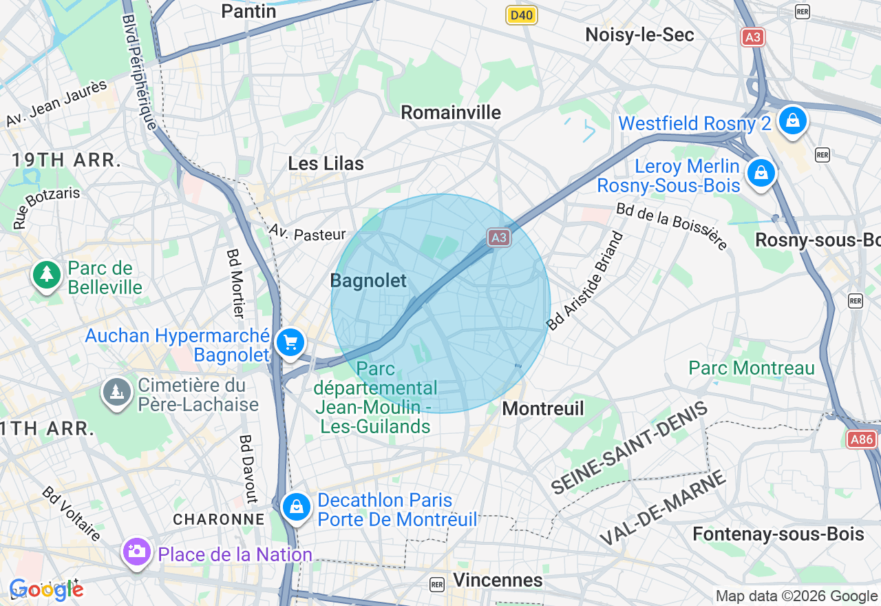 Carte de l'emplacement