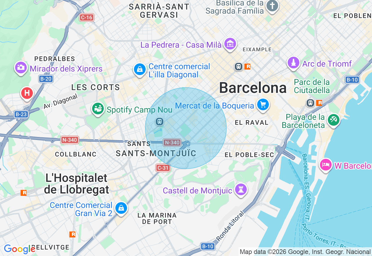 Mapa de la ubicación
