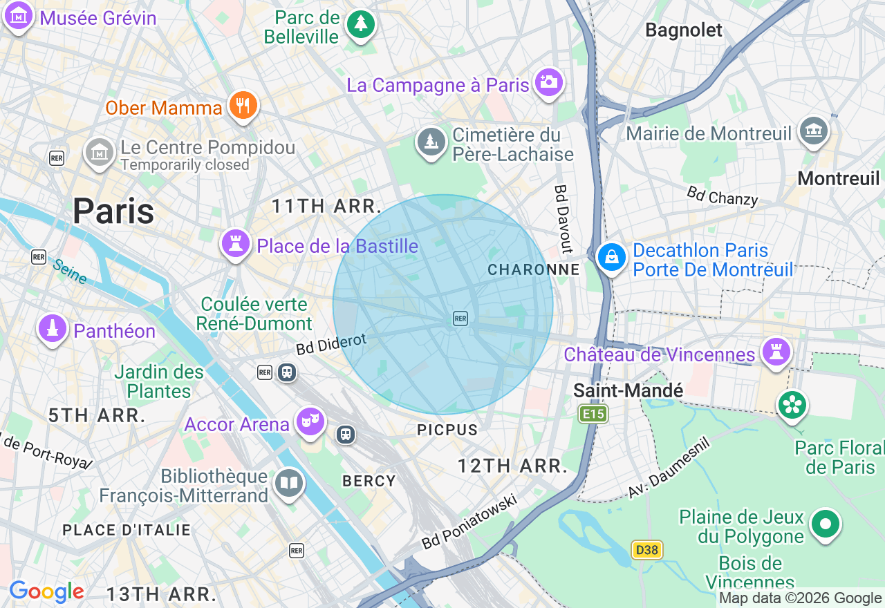 Carte de l'emplacement