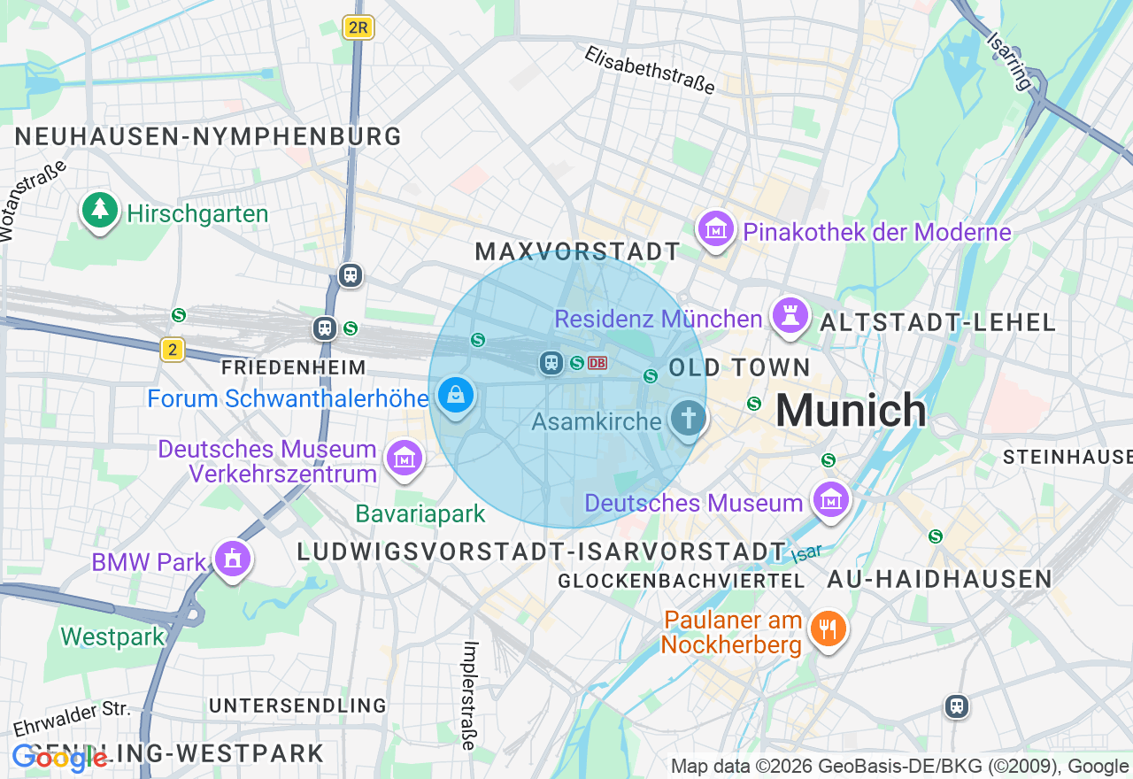 Kartenansicht der Location