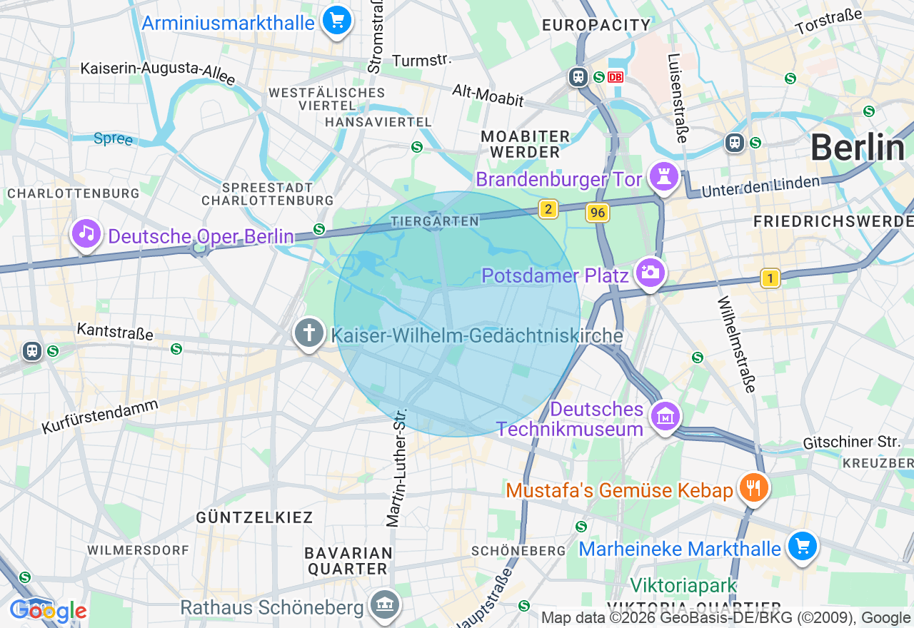 Kartenansicht der Location