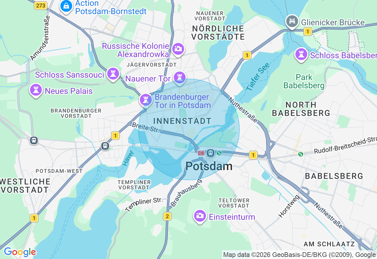 Kartenansicht der Location
