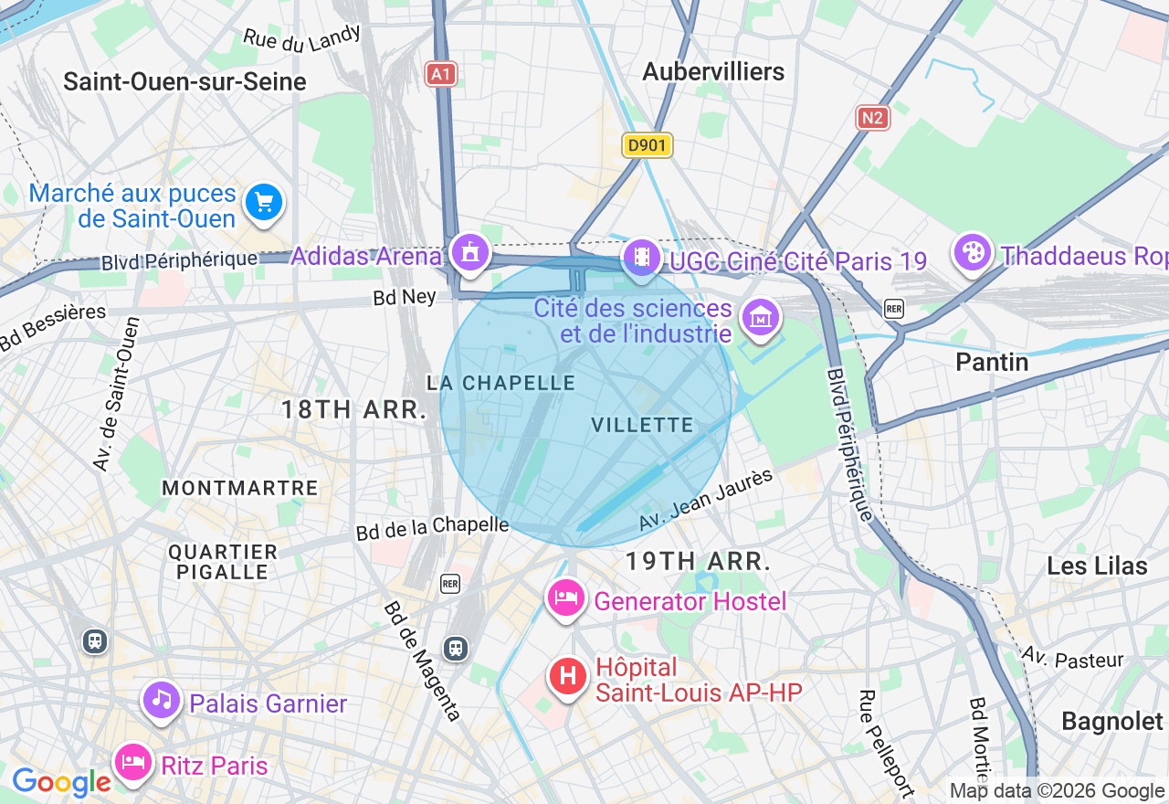 Carte de l'emplacement
