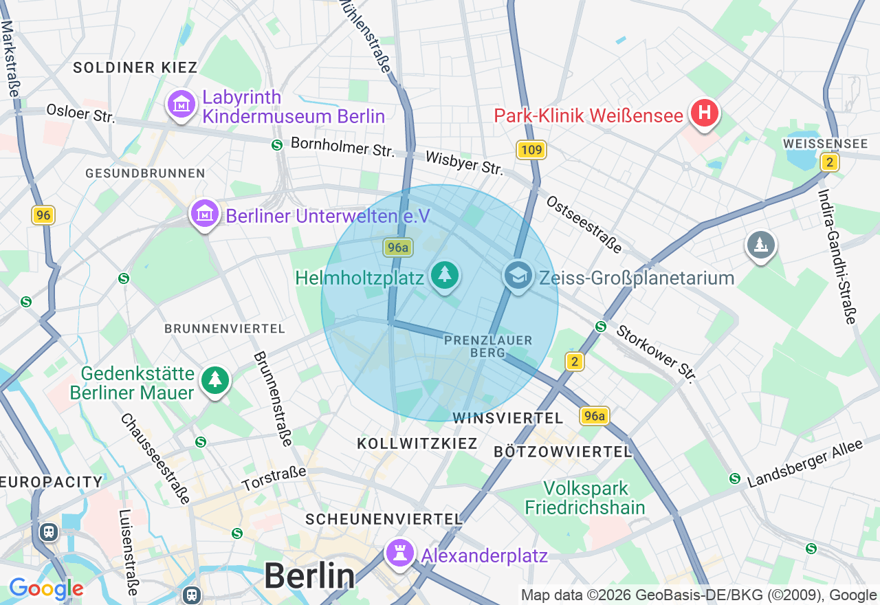 Kartenansicht der Location