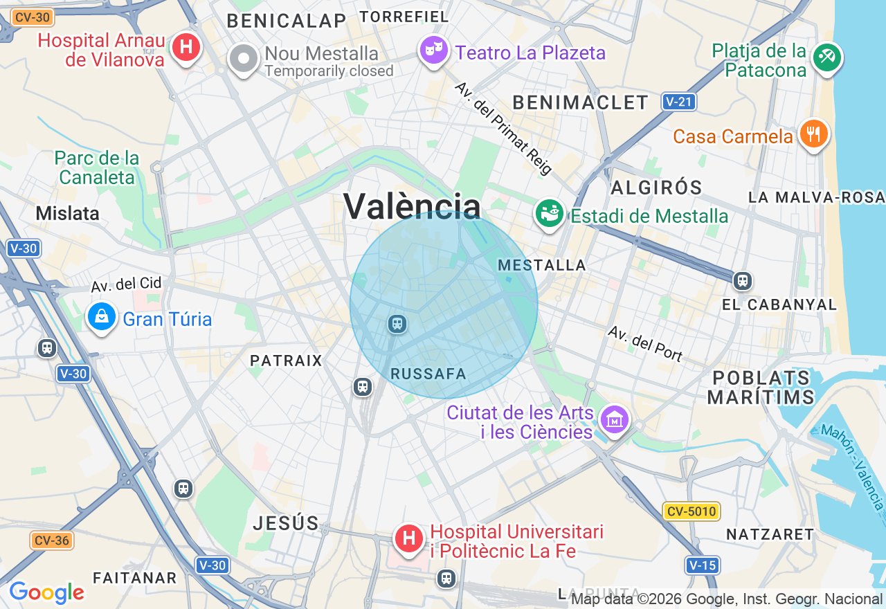 Mapa de la ubicación