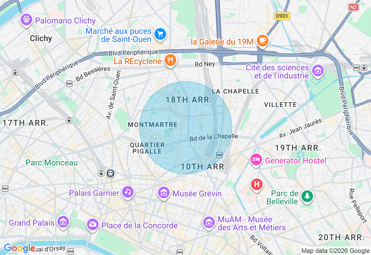 Carte de l'emplacement