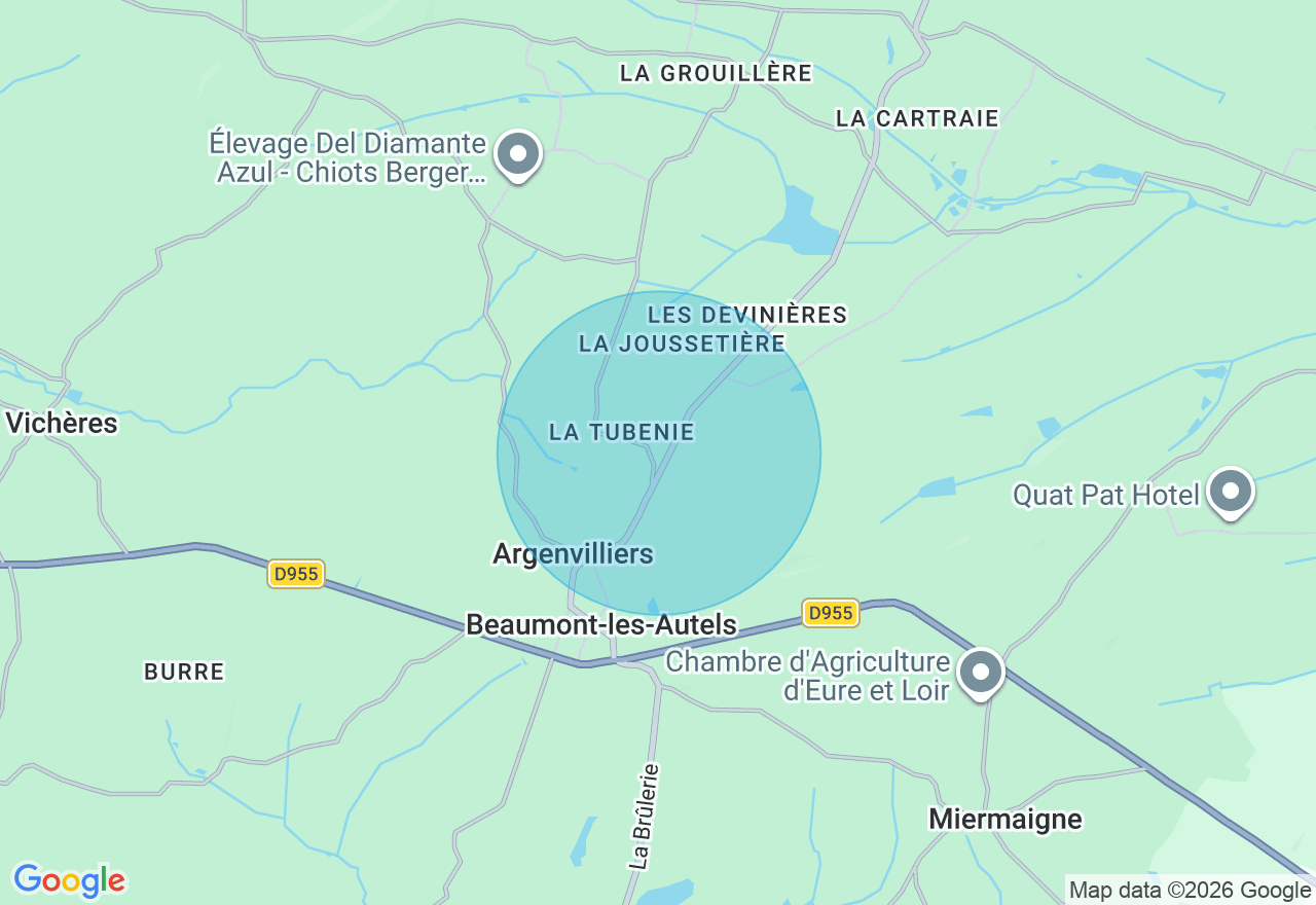 Carte de l'emplacement