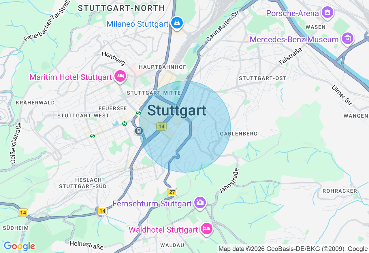 Kartenansicht der Location
